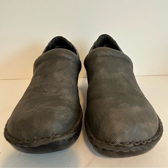 b.o.c Peggy grey denim slip on clogs comfort size 9.5 EU 41 comfort comfy - Picture 3 of 11